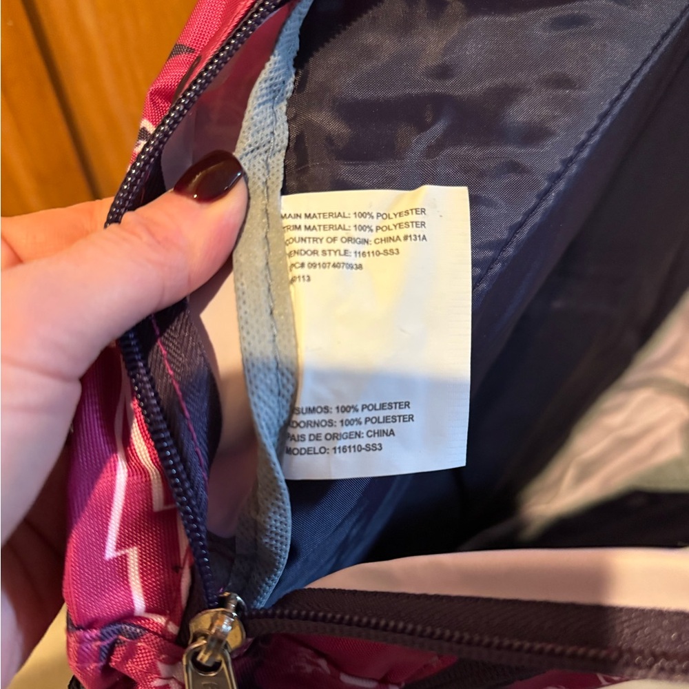 FUEL Girl’s Backpack, 17” By 12” By 7’5”, pink/purple, NEW - Picture 3 of 6
